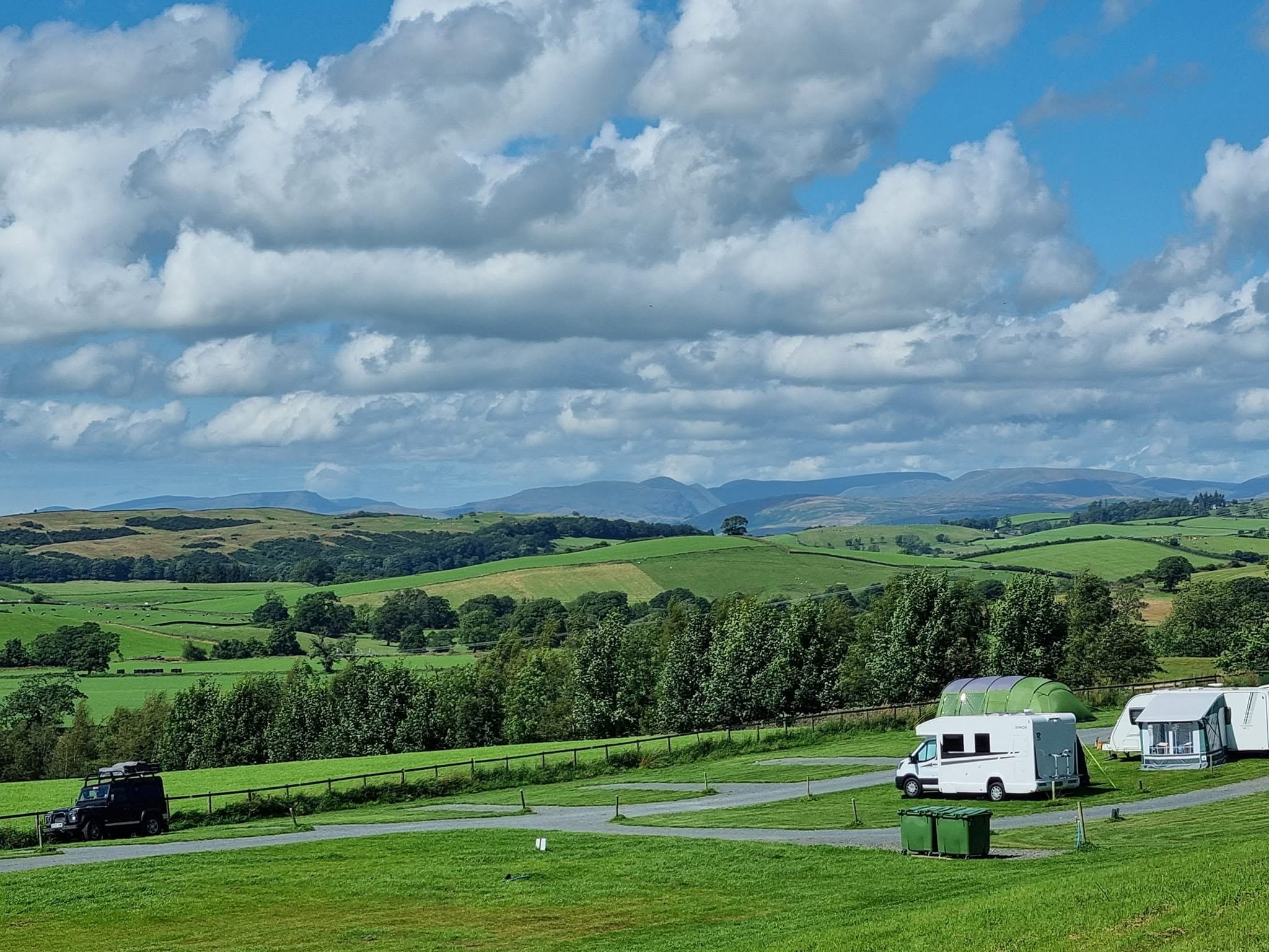 Holmescales Campsite - the view
